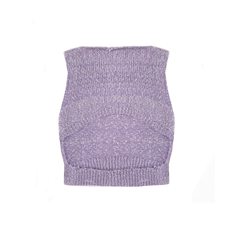 Áo Dệt Kim Không Tay Hở Lưng Thời Trang Mùa Hè Cho Nữ