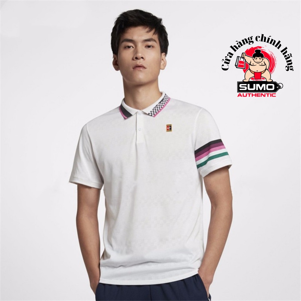 Áo Thể Thao Tennis Chính Hãng-Nike Court Advantage white -AJ8073-101-Sumo Authentic