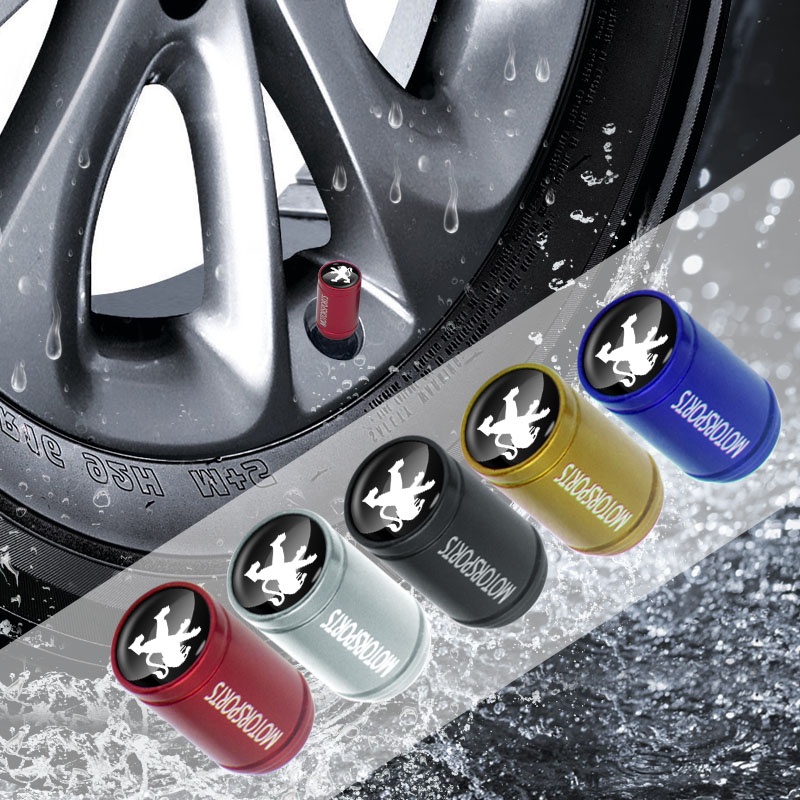 Bộ 4 nắp van bánh xe hơi Peugeot 206 207 208 306 307 308 407 408 508 2008 3008