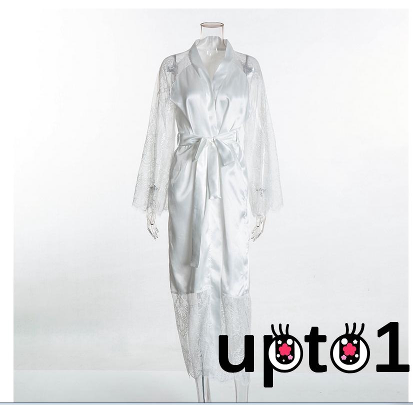 Áo choàng ngủ dài phối ren quyến rũ cho nữ | BigBuy360 - bigbuy360.vn