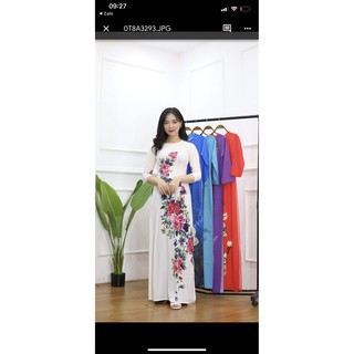 áo dài hoa nhí xinh ko kèm quần