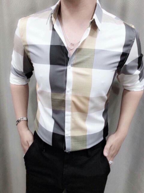 Áo sơ mi nam dài tay sọc caro đẹp vải mềm mịn tigershop Tgs002 | BigBuy360 - bigbuy360.vn