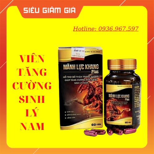 ✅  Mãnh Lực Khang PLUS ❤️[ CHÍNH HÃNG ] ❤️ Tăng Cường Sinh Lý Nam - Kéo Dài Quan Hệ - Che tên Khi giao- TẶNG BCS