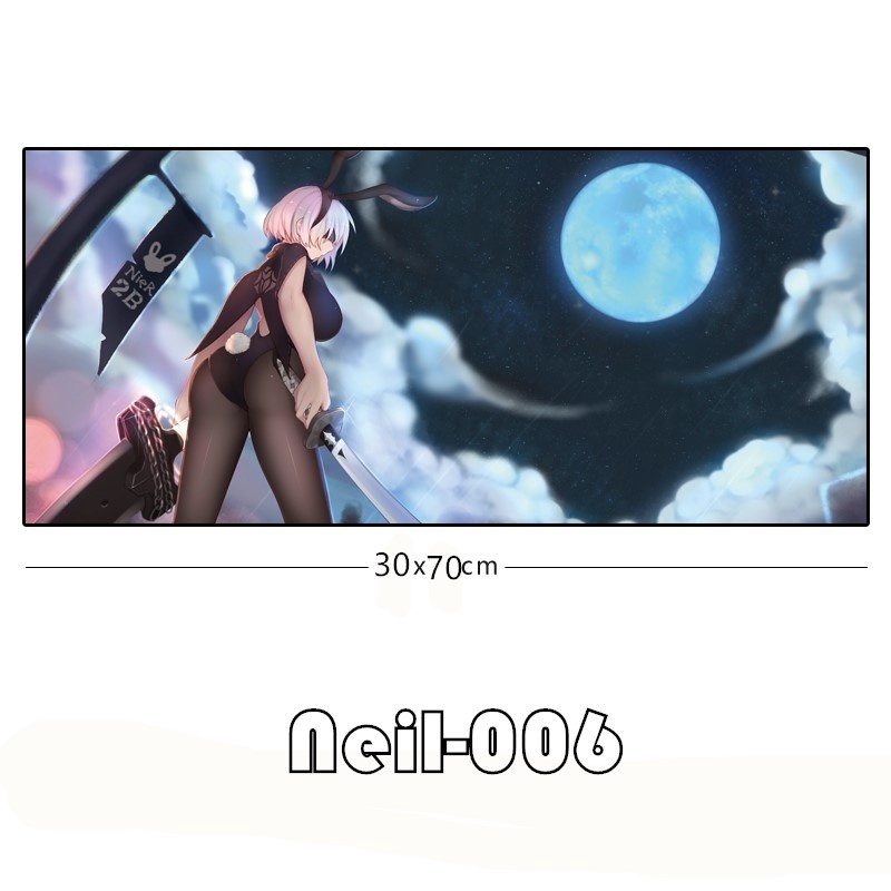 Tấm Lót Chuột Và Bàn Phím Cỡ Lớn In Hình Anime NieR Automata 2B 9S