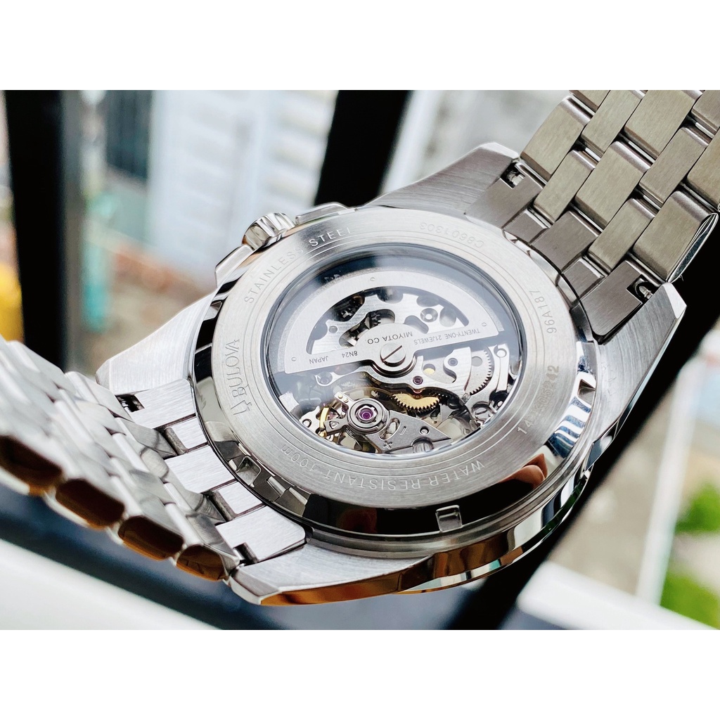 Đồng hồ nam Bulova Skeleton 96A187 lộ cơ - Phong cách cổ điện kết hợp hiện đại