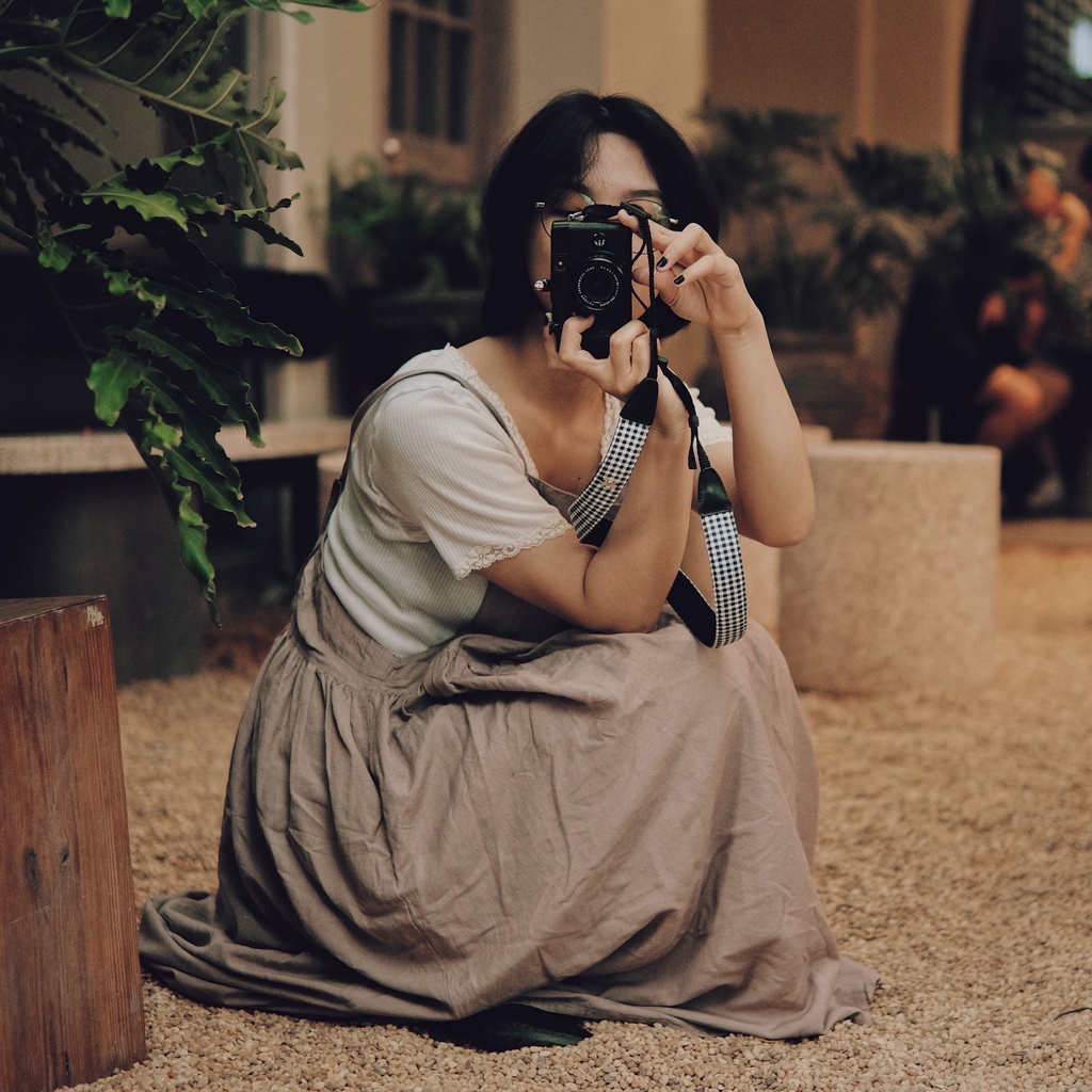 Dây đeo máy ảnh vải carô Cammix- Dây đeo vải bản vừa/nhỏ dành cho máy ảnh Fujifilm, Sony, Nikon, Canon, máy phim...