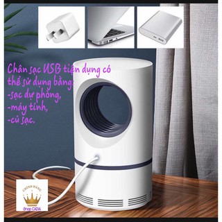 Đèn bắt muỗi quang điện tử sử dụng chân sạc USB