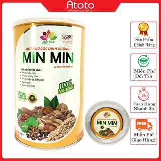 Ngũ Cốc Dinh Dưỡng Min Min hộp 500g, Ngũ Cốc Lợi Sữa Cao Cấp Cho Me Bầu