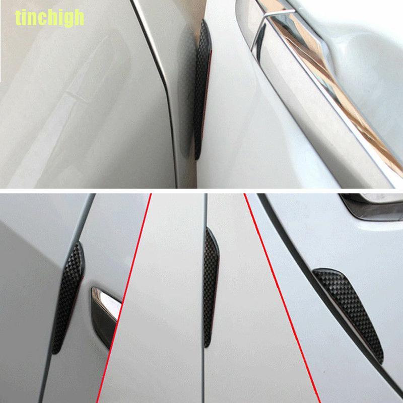 Bộ 4 Miếng Dán Viền Cửa Xe Hơi Chống Va Chạm Bằng Sợi carbon