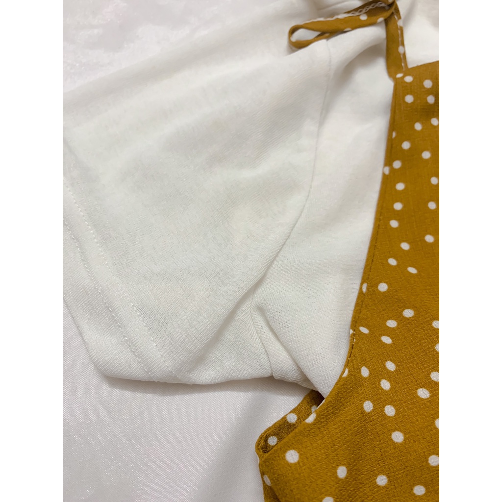 Pass jumpsuit chấm bi kèm áo đi biển V37