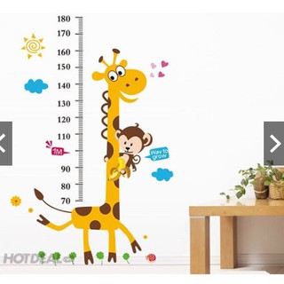 Thước decal đo chiều cao cho bé