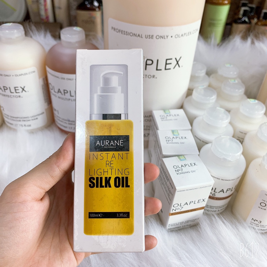 TINH DẦU BÓNG TÓC OLIVE INSTANT RE LIGHTING SILK OIL AURANE 100ML