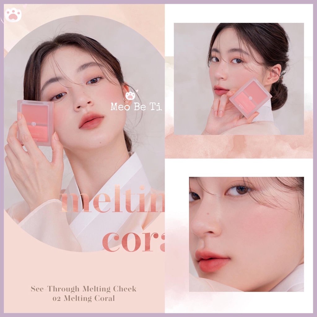 Má hồng dạng kem Romand See Througe Melting Cheek