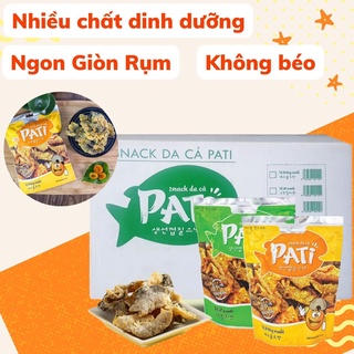 Snack da cá trứng muối ớt xanh giòn tan đậm vị pati gói 50g - thương hiệu cao cấp đạt chuẩn an toàn thực phẩm