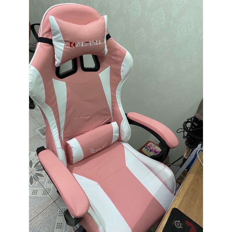 Ghế Gaming Màu Hồng Massage, Ghế Văn Phòng xoay 360 - Bảo Hành 12 Tháng | BigBuy360 - bigbuy360.vn