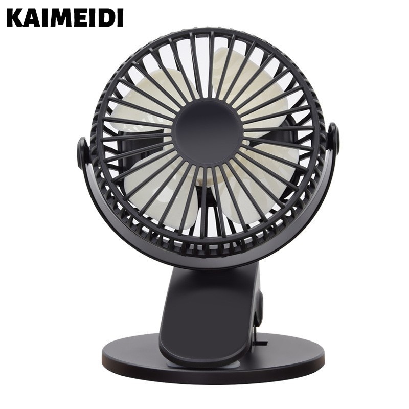 KAIMEIDI Quạt Mini Sạc USB Gắn Xe Đẩy Em Bé Tiện Dụng