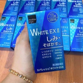 Viên uống trắng da skin white ex ii 270 viên nhật bản