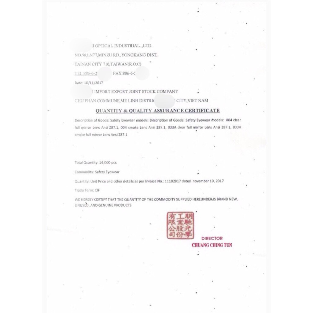 Kính bảo hộ DOUBLE SHILED tròng đen dáng thể thao chắn tia UV chống chói hàng Đài Loan sản xuất 033 | BigBuy360 - bigbuy360.vn