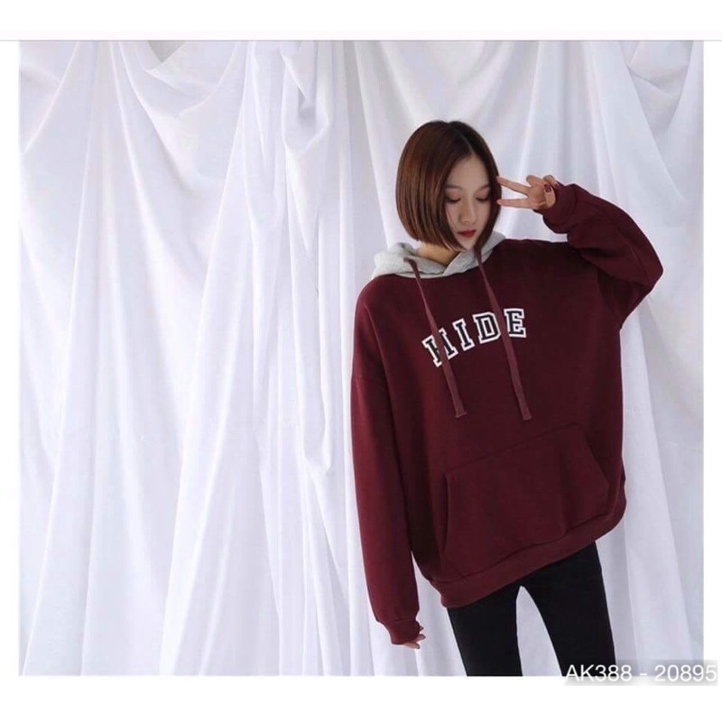 Áo Hoodie Nam Nữ Nỉ Bông Dày Dặn Hàng QC Chất Đẹp Áo Khoác Hoodie Nỉ Ngoại SWEATER NAM NỮ HIDE - AK3388