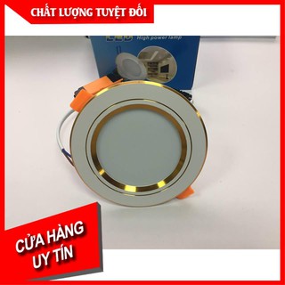 đèn âm trần downlight 7w tản nhiệt 3 màu