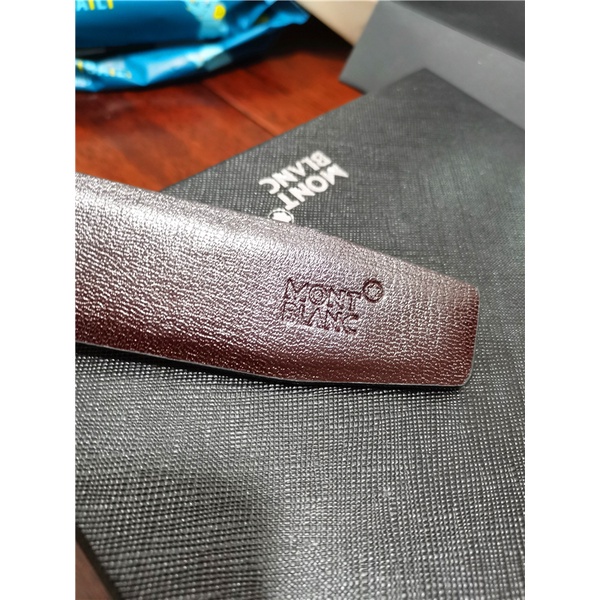 MONTBLANC Thắt Lưng Da Bò Phối Khóa Cài Thời Trang Sang Trọng Cho Nam Và Nữ