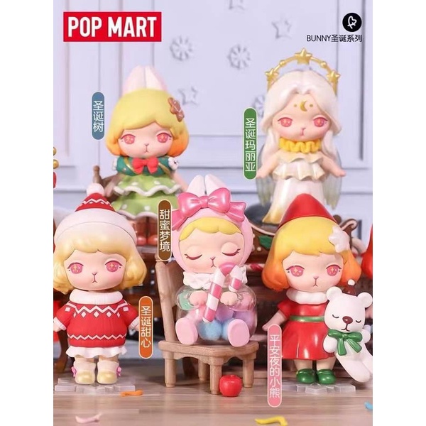 Mô Hình Nhân Vật Popmart BUNNY2021 Trang Trí Giáng Sinh