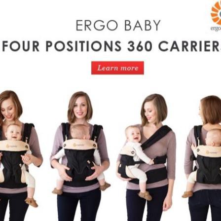 Địu em bé trợ lực địu Mỹ 4 tư thế Ergo Baby 4 Position 360 Baby Carrier Xịn