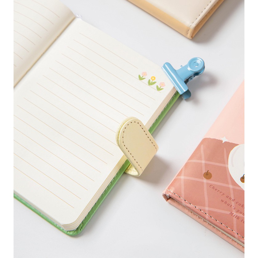 Sổ tay journal MIAO'S LITTLE FOREST sổ bìa da 192 trang cute trang trí nhật ký bullet journal MNB218