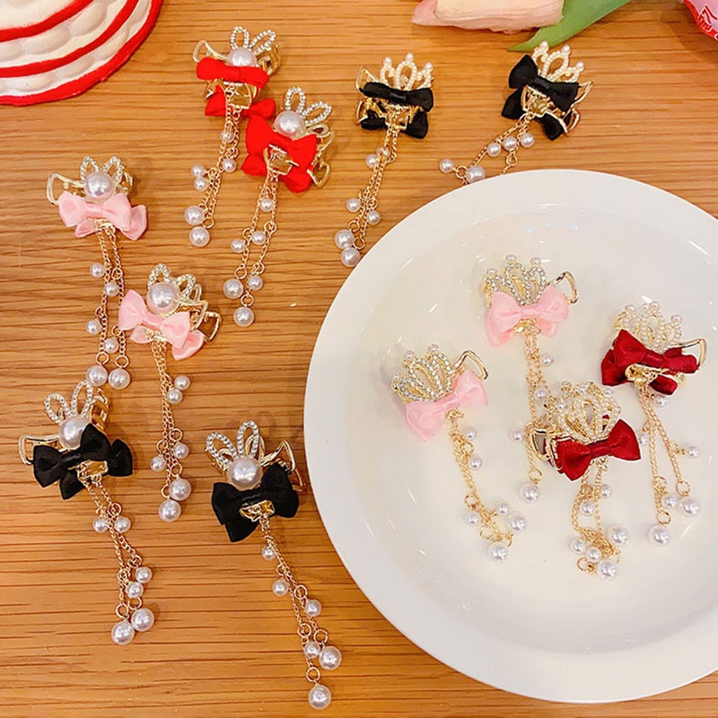 Kẹp Tóc Tua Rua Hình Tai Thỏ Đáng Yêu Cho Bé Gái