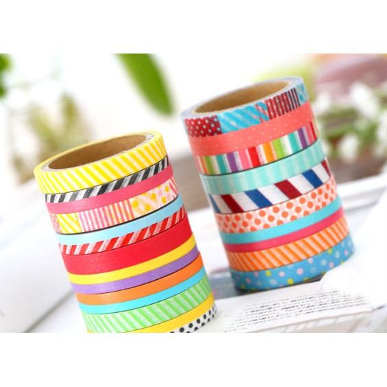 Washi Tape set 3 cuộn SW03-01 trang trí scrapbook, sổ tay planner,...