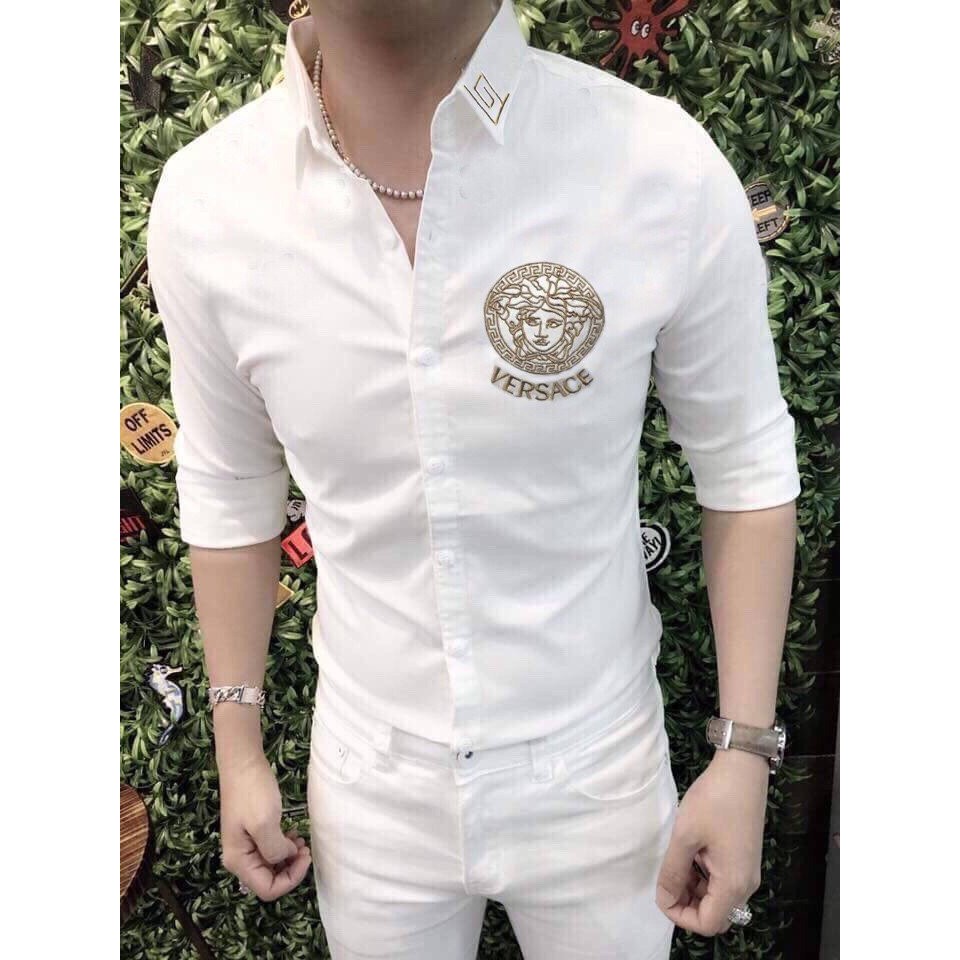 Áo sơ mi nam hàn quốc ngắn tay BBR họa tiết in nhiệt giá rẻ cao cấp AHFASHION | BigBuy360 - bigbuy360.vn