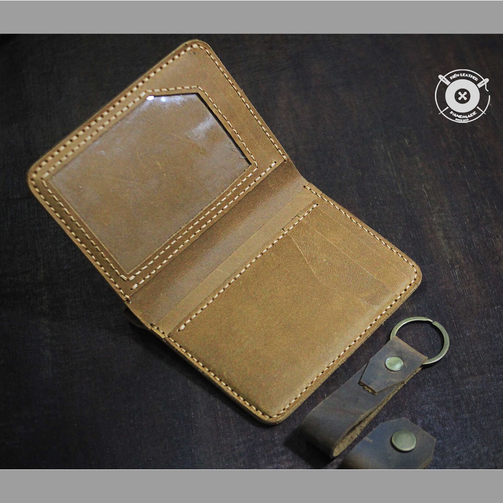 Ví da nam ,Ví nam dáng đứng, Size cổ điển Kiến Leather