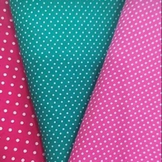 Ren và Vải Thô cotton Chấm bi
