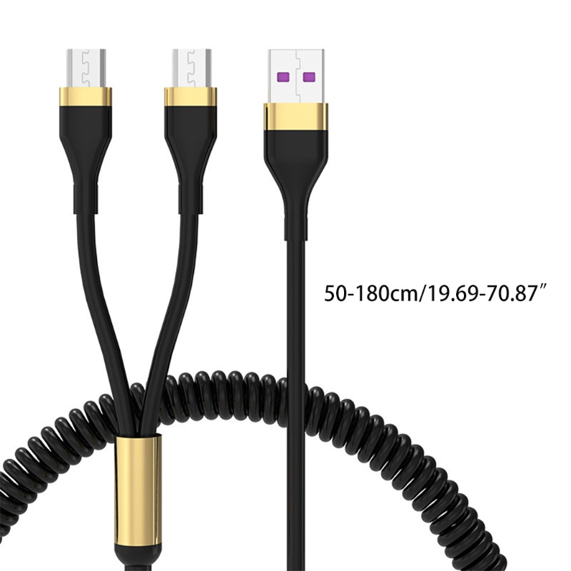 Dây cáp mở rộng chữ Y 2 đầu micro USB chuyên dụng