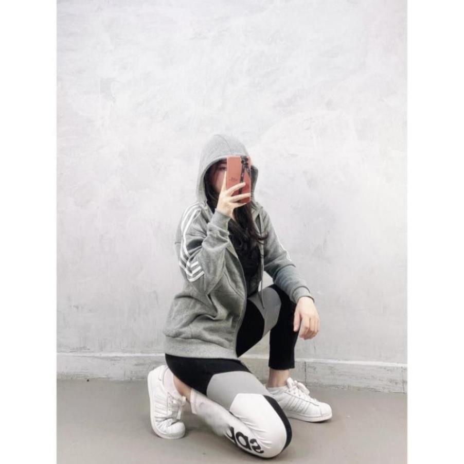 Áo Thể Thao Nam Nữ [Hoodie Jacket] NMD Grey [ĐỒ TẬP GYM]