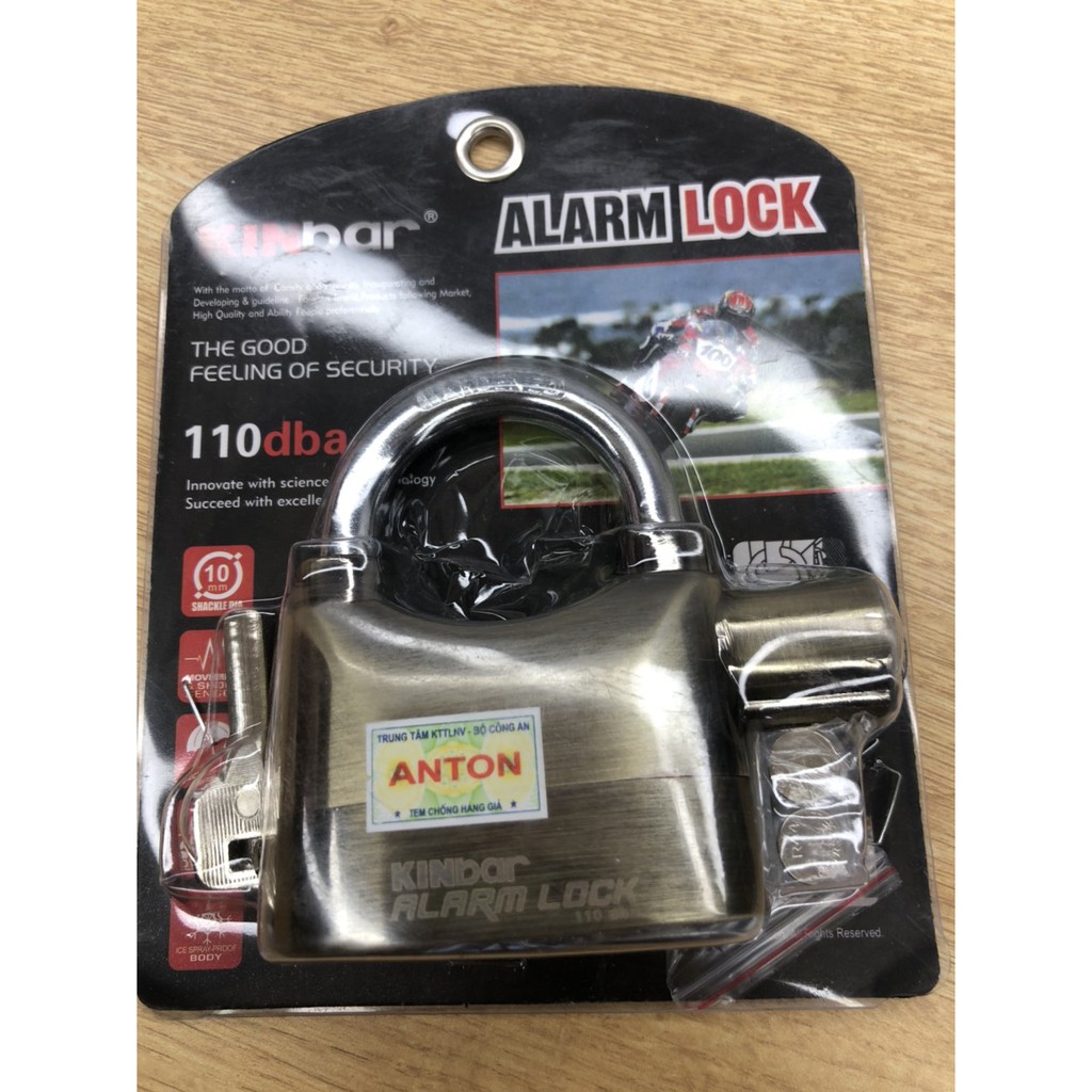 Ổ khóa hú chống trộm cao cấp Kinbar Alam Lock