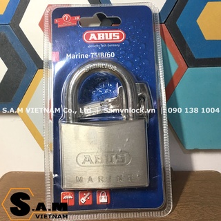 Ổ khoá treo ngoài trời abus 75ib/60 marine thân rộng 60mm, chìa vi tính