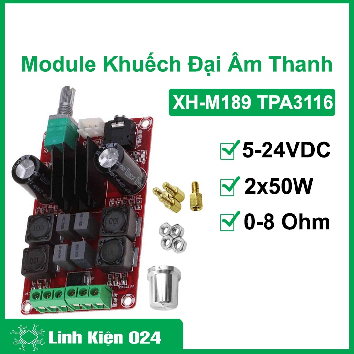 Mạch khuếch đại âm thanh XH-M189 TPA3116 50W*2