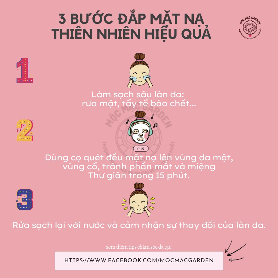 Set Mặt nạ bột Mụn bay xa da sáng mịn MMG (Handmade)