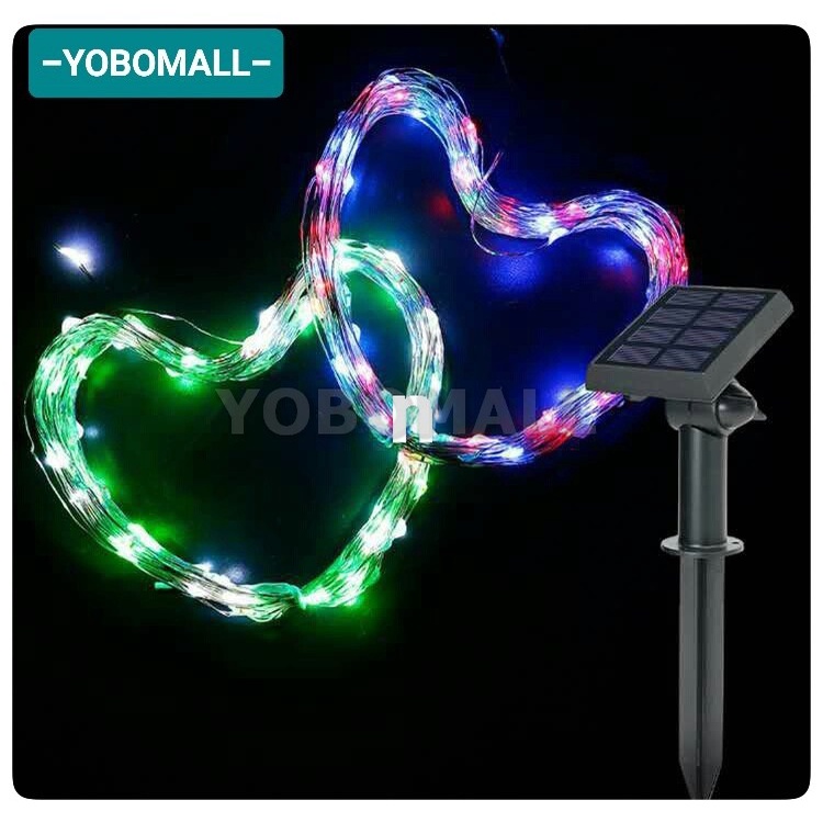 Dây Đèn Led Trang Trí Năng Lượng Mặt Trời Không Thấm Nước - Yobomall
