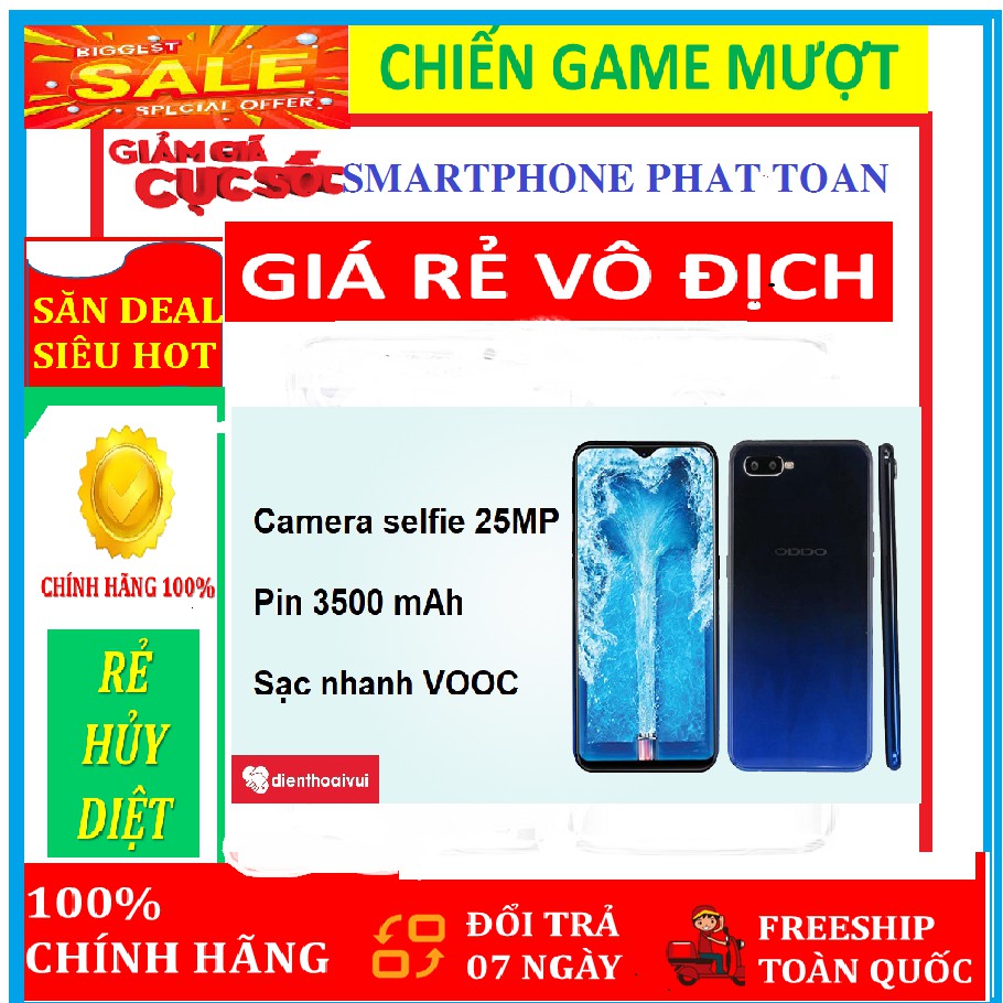 Điện thoại Oppo F9 CHÍNH HÃNG 2sim ram 4G/64G mới, CHƠI GAME NẶNG MƯỚT