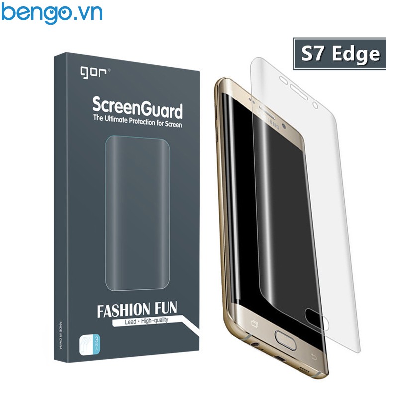 [Mã ELFLASH5 giảm 20K đơn 50K] Dán màn hình Samsung Galaxy S7 Edge 3D Full màn hình GOR