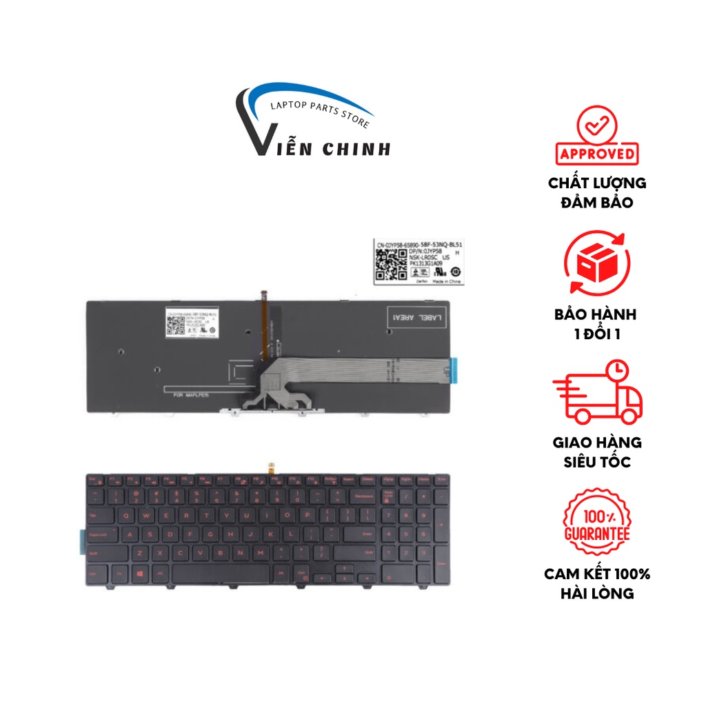 Bàn phím laptop Dell Vostro 3546 3561 3562 3565 3568 3578, Latitude 3550 3560 3570 3580 – 3541 3542