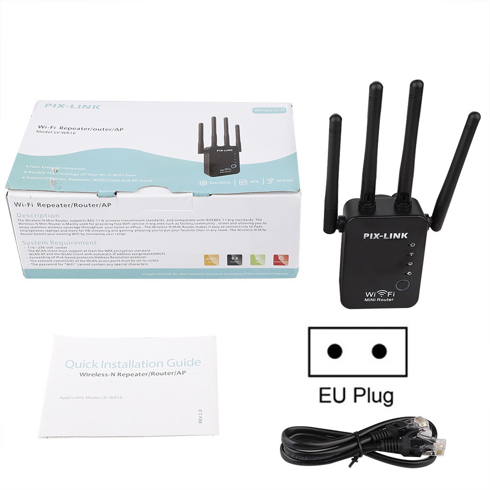 ❤tamymy❤WLAN Repeater Signal Amplifier WR16 Wireless Router Wi-Fi Range Extender Booster | BigBuy360 - bigbuy360.vn