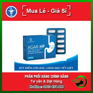 ❤ Viên Uống AGAR HP - Hỗ Trợ Viêm Loét Dạ Dày Tá Tràng Do Khuẩn HP (Hộp 30 viên)