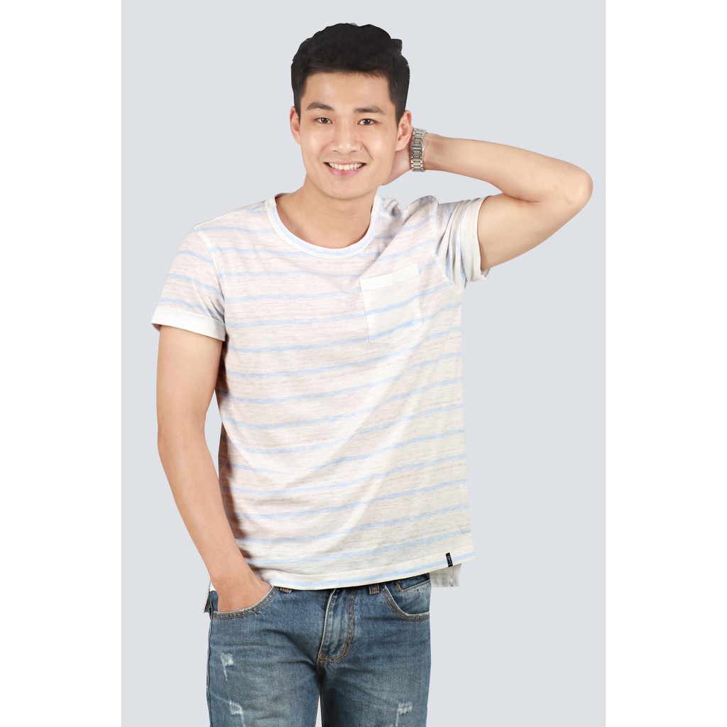 Áo thun nam Narsis D6018 cổ tròn cộc tay