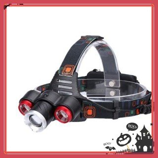 Đèn pin siêu sáng☀️freeship☀️đèn pin đội đầu siêu sáng 3 bóng dt-lh134