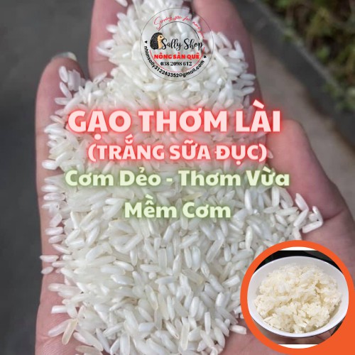 1kg Gạo Thơm Lài Trắng Sữa Đục – Cơm Dẻo Thơm Vừa  Mềm Cơm Ngọt Vị - Nông Sản Quê Sally Shop