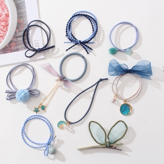 Set 9 dây buộc tóc xinh xắn dành cho nữ