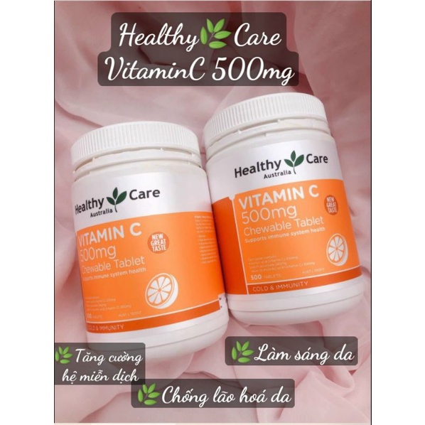 Viên uống Vitamin C Healthycare 500 viên